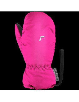 Rękawice narciarskie dziecięce reusch olly r-tex® xt mitten jednopalczaste na rzepy wodoodporne ocieplane różowe (61/85/588/3350 2