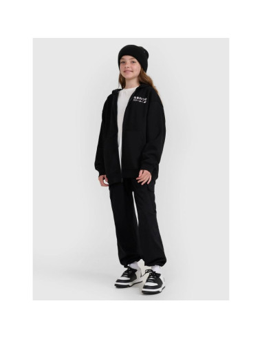 Bluza dresowa rozpinana z kapturem dziewczęca 4f 4fjraw25tswsf2516-20s