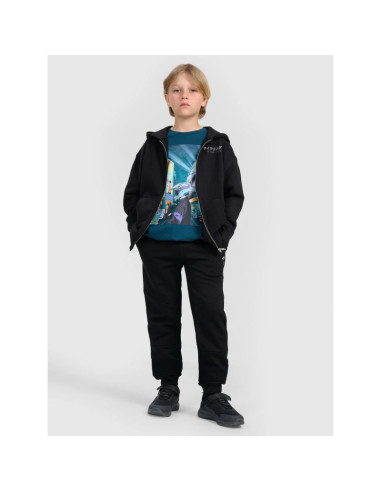 Bluza dresowa rozpinana z kapturem chłopięca 4f 4fjraw25tswsm2346-20s