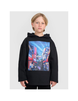 Bluza dresowa nierozpinana z kapturem chłopięca 4f 4fjraw25tswsm2345-20s