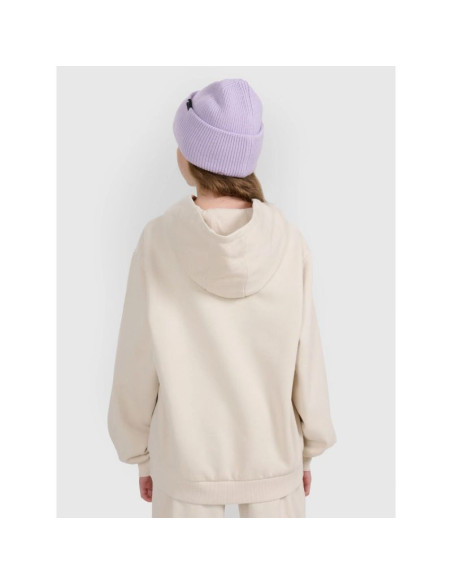 Bluza dresowa nierozpinana z kapturem dziewczęca 4f 4fjraw25tswsf2294-11s