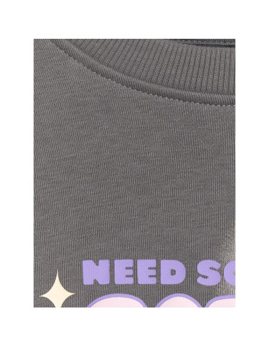 Bluza dresowa oversize nierozpinana bez kaptura dziewczęca 4f 4fjraw25tswsf2438-22s