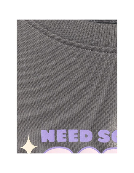 Bluza dresowa oversize nierozpinana bez kaptura dziewczęca 4f 4fjraw25tswsf2438-22s