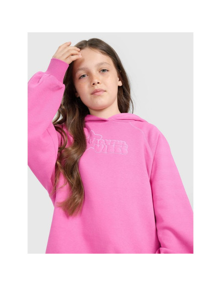 Bluza dresowa nierozpinana z kapturem dziewczęca 4f 4fjraw25tswsf2439-54s