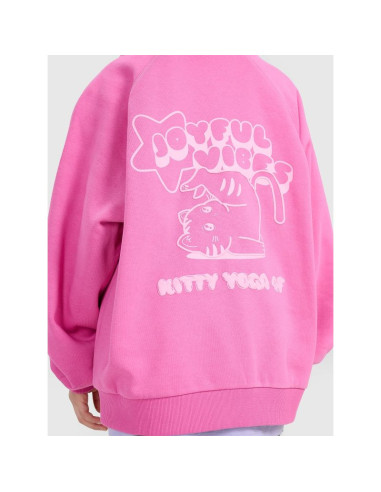 Bluza dresowa nierozpinana z kapturem dziewczęca 4f 4fjraw25tswsf2439-54s