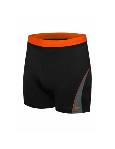 Kąpielówki basenowe dla mężczyzn shepa 059 czarno-pomarańczowe