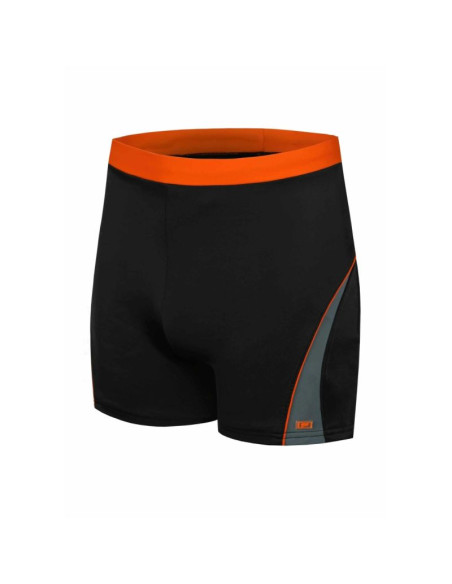 Kąpielówki basenowe dla mężczyzn shepa 059 czarno-pomarańczowe