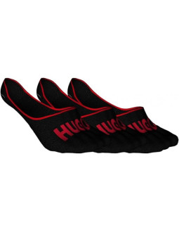 Skarpety stopki męskie hugo 3 psl nero czarne (50514921-001)