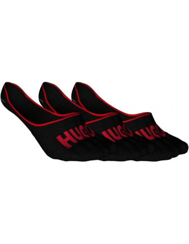 Skarpety stopki męskie hugo 3 psl nero czarne (50514921-001)