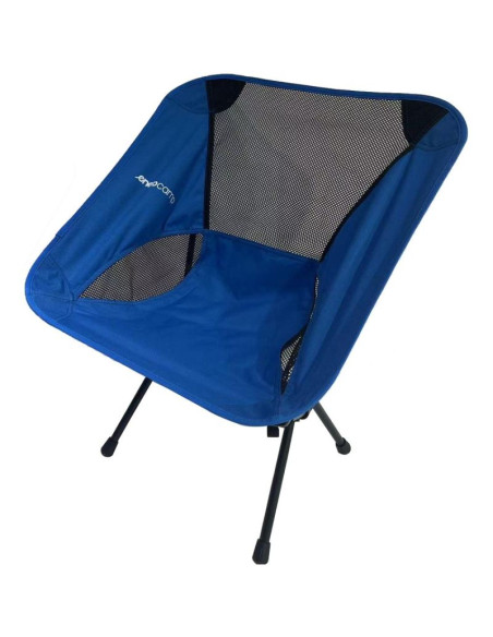 Fotel turystyczno plażowy 58x52x64cm niebieski