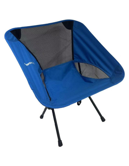 Fotel turystyczno plażowy 58x52x64cm niebieski