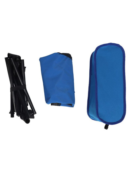 Fotel turystyczno plażowy 58x52x64cm niebieski