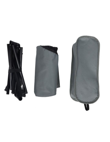 Fotel turystyczno plażowy 58x52x64cm szary