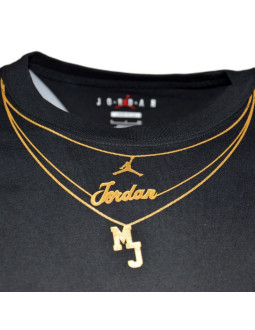 Koszulka jordan heritage chain t-shirt wmns core black - do5020-010 2