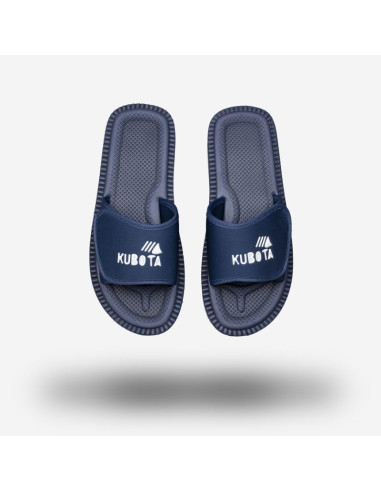 Klapki sportowe na rzep granatowe kubota