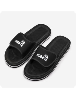 Klapki męskie plażowe basenowe na rzep czarne kubota