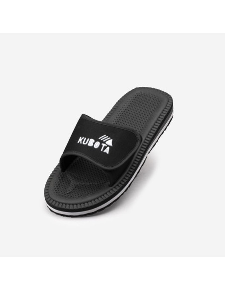 Klapki męskie plażowe basenowe na rzep czarne kubota