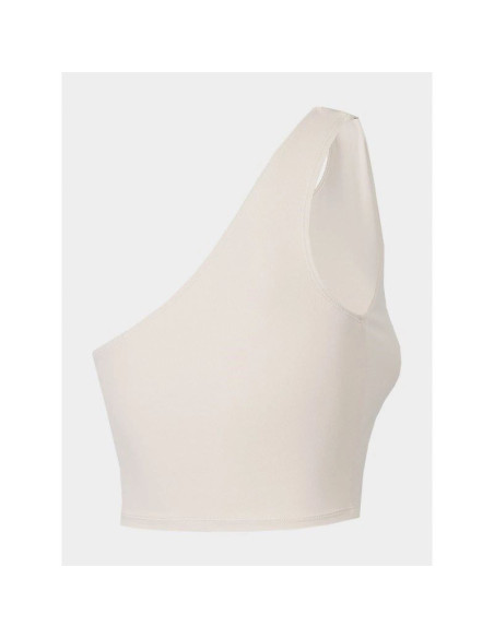 Crop top do jogi na jedno ramię damski 4f h4z22-tsd033