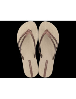 Klapki plażowe damskie ipanema bossa fem na lato beżowe (82067-21975) 2