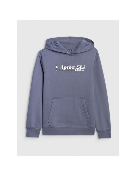 Bluza dresowa nierozpinana z kapturem chłopięca 4f 4fjraw25tswsm2416-32s