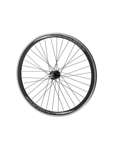 Koło 24'' tył wolnobieg stożek o-czarna/p-srebrna