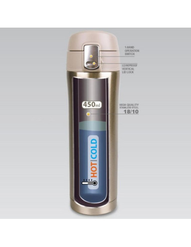 Kubek termiczny collection 450 ml maestro złoty