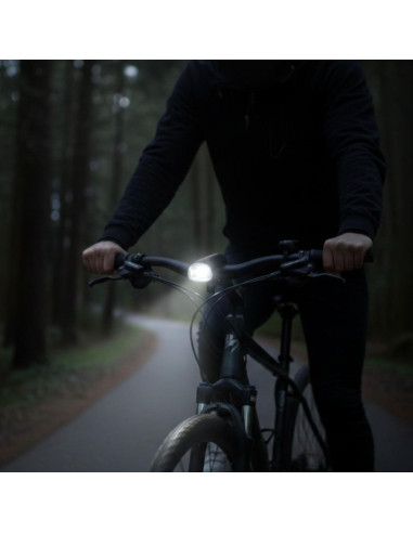 Lampka rowerowa przednia led usb-c certyfikat 2 tryby dunlop