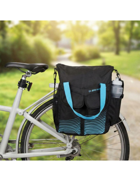 Sakwa torba rowerowa na bagażnik 20l dunlop niebieska