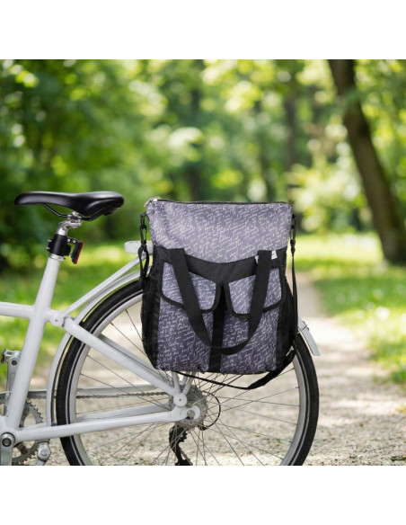 Sakwa torba rowerowa na bagażnik 20l dunlop - szara