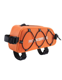 Rockbros torba rowerowa na ramę pomarańczowa 0,9l