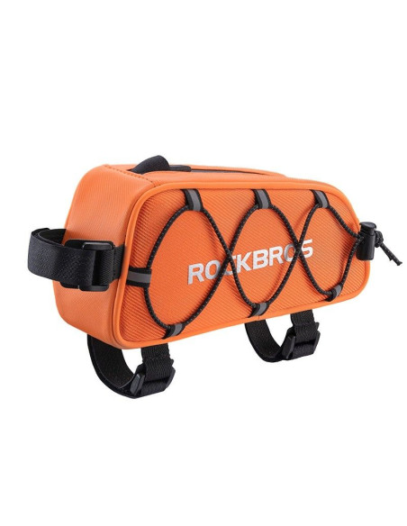 Rockbros torba rowerowa na ramę pomarańczowa 0,9l
