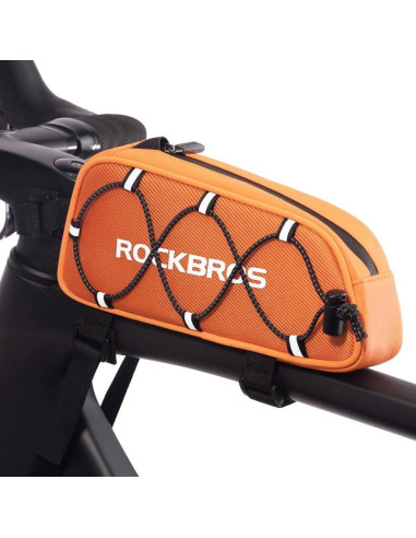 Rockbros torba rowerowa na ramę pomarańczowa 0,9l