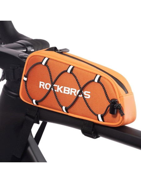 Rockbros torba rowerowa na ramę pomarańczowa 0,9l