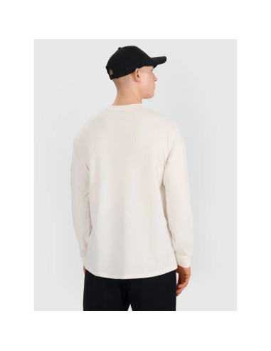 Longsleeve regular z nadrukiem męski 4f 4fwss25tlonm392-11s