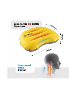 Qunature nadmuchiwana poduszka turystyczna szara 2