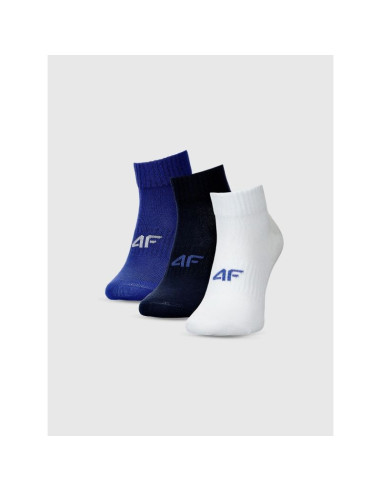 Skarpetki casual za kostkę (3-pack) chłopięce 4f 4fjwmm00usocm499-96s