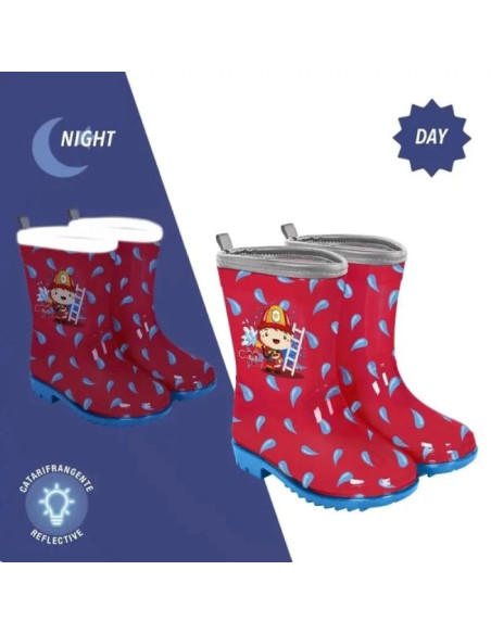 Perletti kalosze dziecięce mały strażak na deszcz dla chłopca