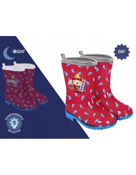 Perletti kalosze dziecięce mały strażak na deszcz dla chłopca