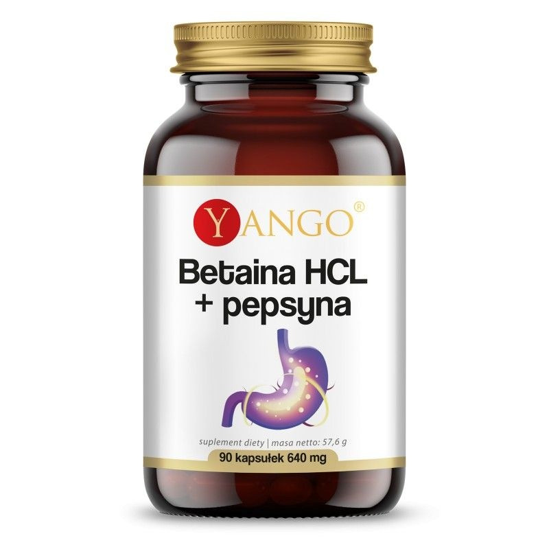 Betaina HCL  + Pepsyna (90 kaps.)