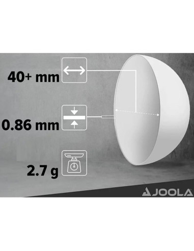 Piłeczki do tenisa stołowego joola pro 3 star 12szt białe