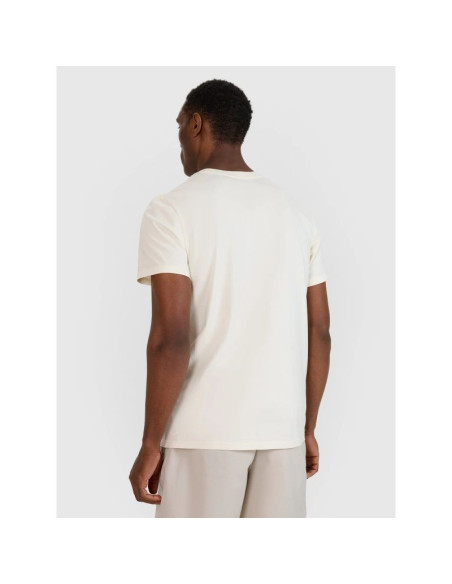 T-shirt regular z nadrukiem męski 4f 4frss25ttshm2688-11s