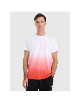 T-shirt regular z nadrukiem męski 4f 4fraw25ttshm3226-62s