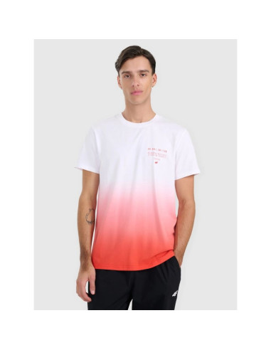 T-shirt regular z nadrukiem męski 4f 4fraw25ttshm3226-62s