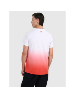 T-shirt regular z nadrukiem męski 4f 4fraw25ttshm3226-62s 2