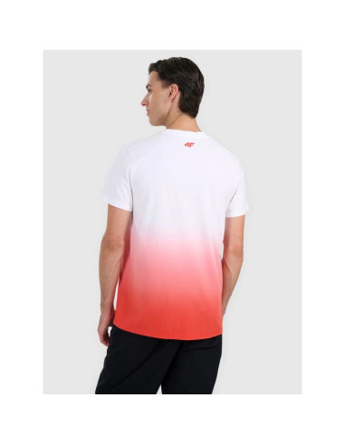 T-shirt regular z nadrukiem męski 4f 4fraw25ttshm3226-62s
