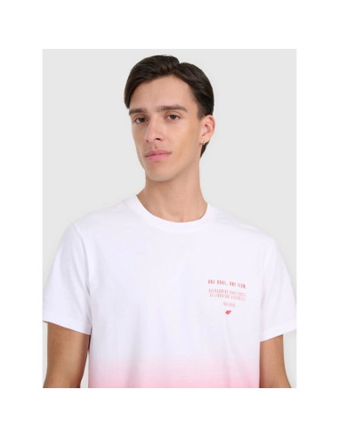 T-shirt regular z nadrukiem męski 4f 4fraw25ttshm3226-62s