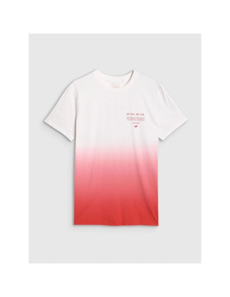 T-shirt regular z nadrukiem męski 4f 4fraw25ttshm3226-62s