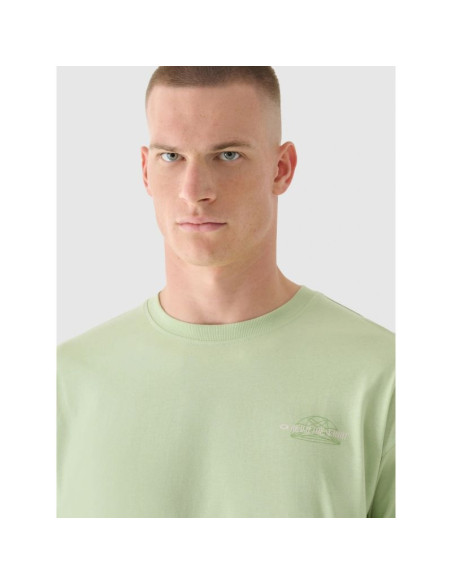 Longsleeve oversize z nadrukiem męski 4f 4fraw24tlonm502-44s