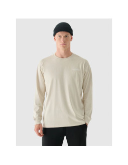 Longsleeve oversize z nadrukiem męski 4f 4fraw24tlonm502-12s