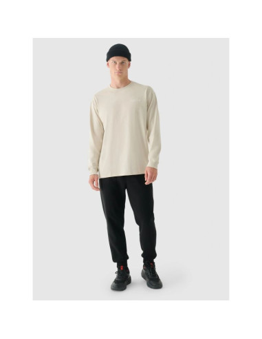 Longsleeve oversize z nadrukiem męski 4f 4fraw24tlonm502-12s